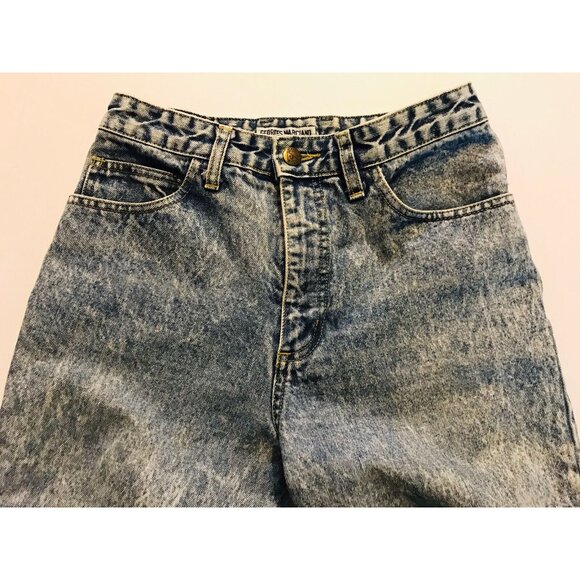Vintage Georges Marciano Acid Wash Guess Jeans Style 2015 High Waist Mom Size 28 - Picture 4 of 12